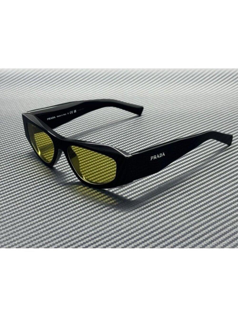 New PRADA Men Black Sunglasses 52-17-145